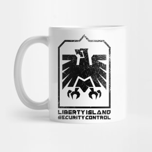 Liberty island security control Mug